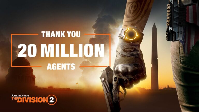 the division 2 mais 20 milhões jogadores