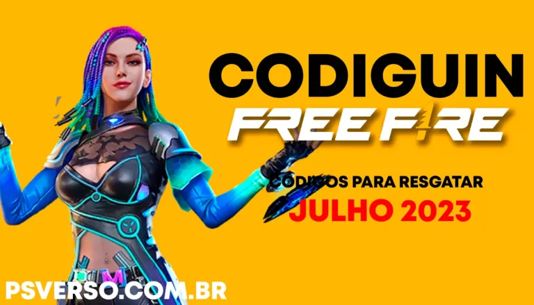 Código Free Fire 2023 CODIGUIN FF ativos para resgatar Julho 2023