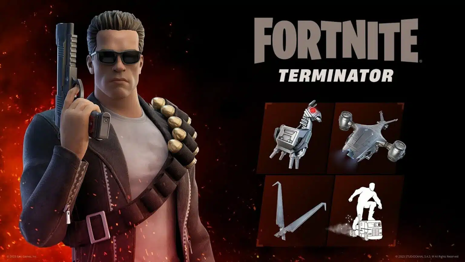 Fortnite Exterminador do Futuro Arnold Schwarzenegger