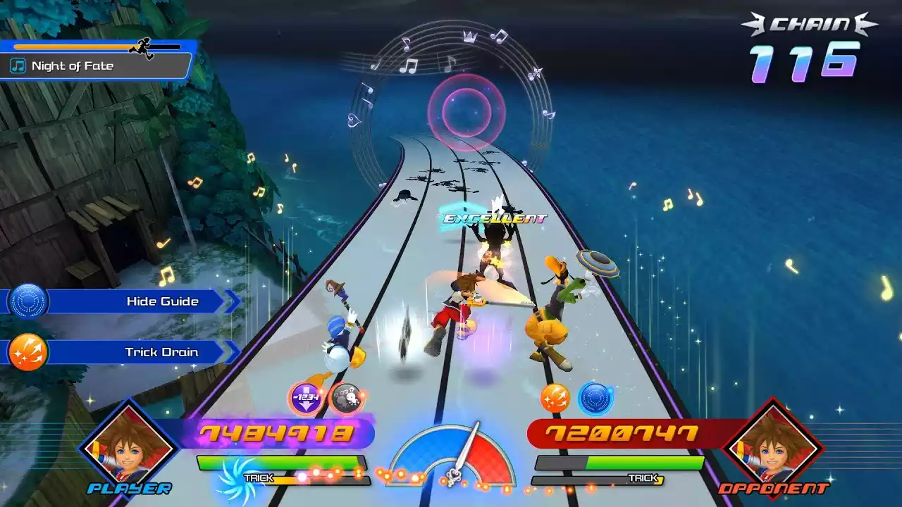 Kingdom Hearts Melody of Memory jogos de ritmo