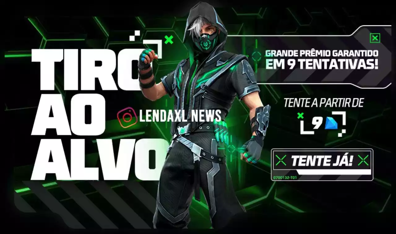 Tiro ao Alvo Free Fire 29 julho 2023