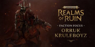 Warhammer Age of Sigmar Realms of Ruin trailer facção Orruk Kruleboyz