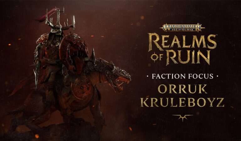 Warhammer Age of Sigmar: Realms of Ruin ganha ganha trailer da facção Orruk Kruleboyz