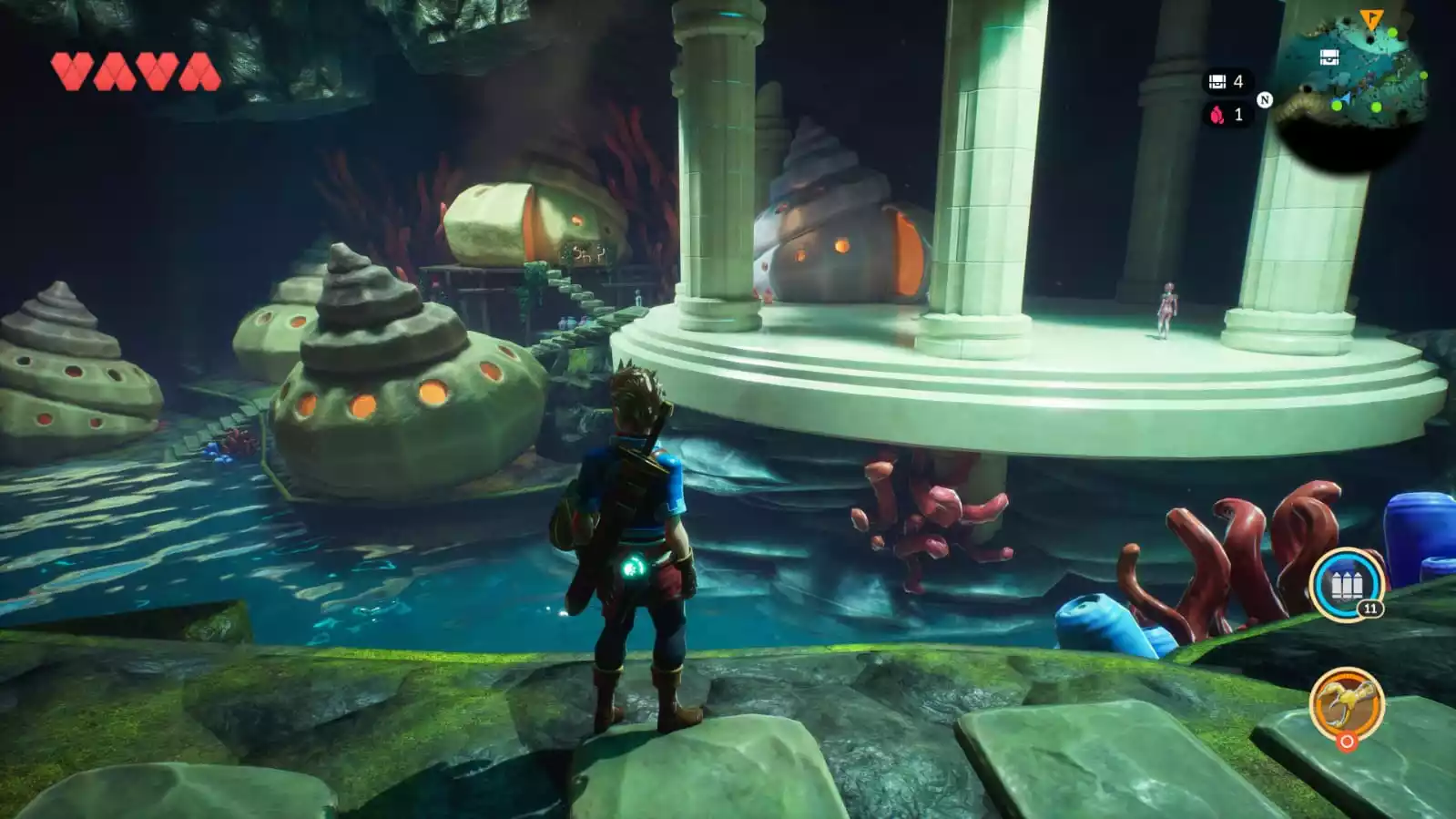 cidade aquatica review Oceanhorn 2 Knights of the Lost Realm