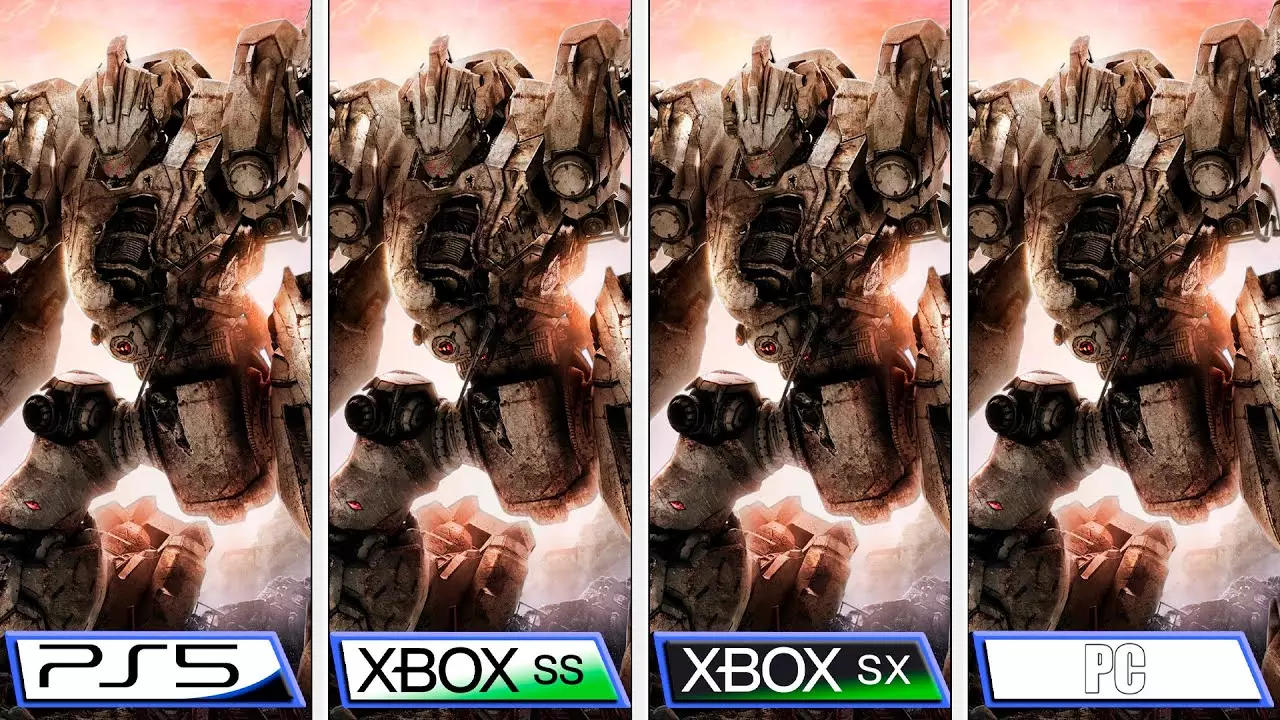 Armored Core 6 comparação grafica
