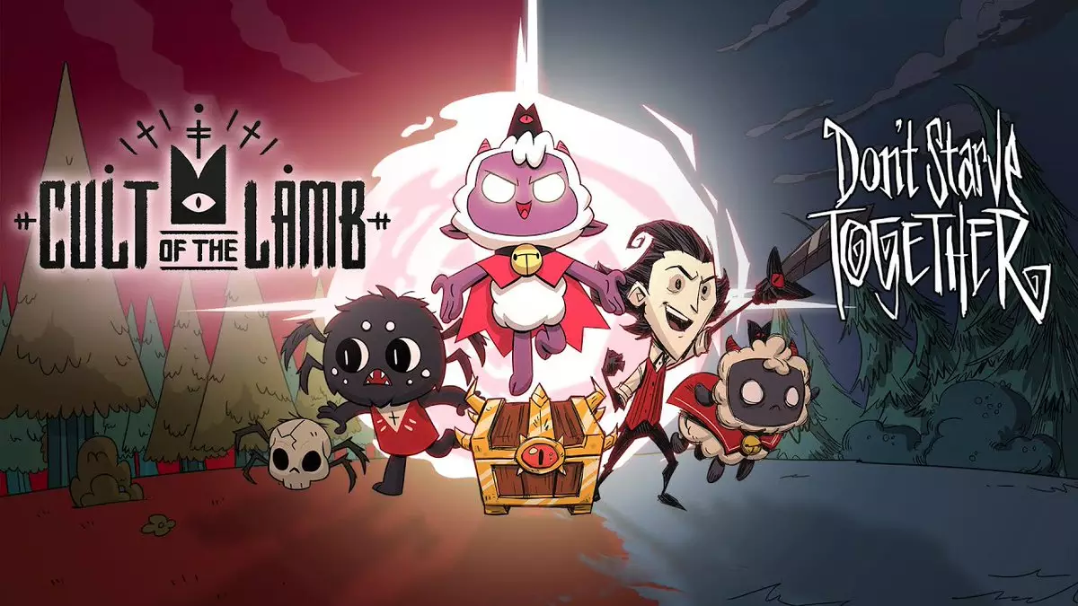 Cult of the Lamb crossover Don't Starve Together