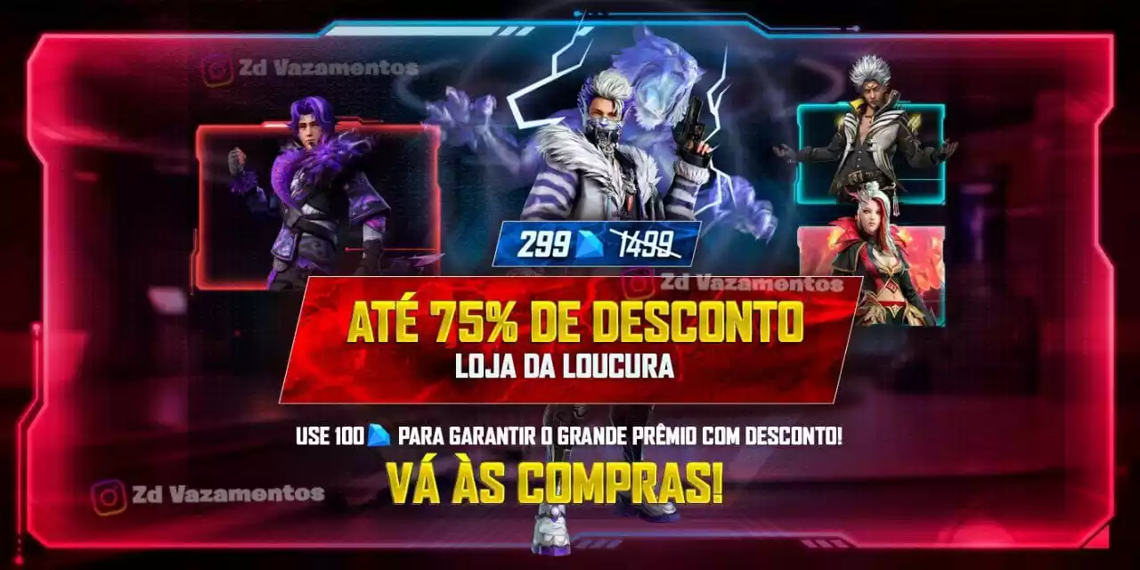 Loja da Loucura Free Fire 2023: data e skins - Free Fire Club