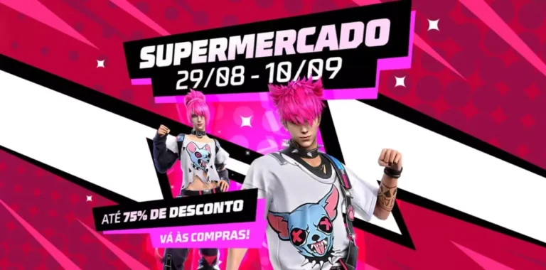 Supermercado Free Fire Conjunto Assimetria Rebelde Feroz