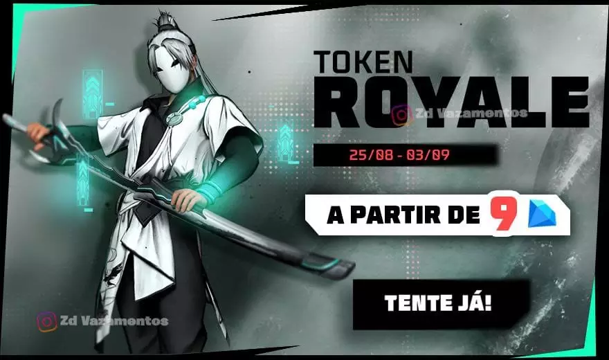 Token Royale Free Fire Conjunto Traços Redenção