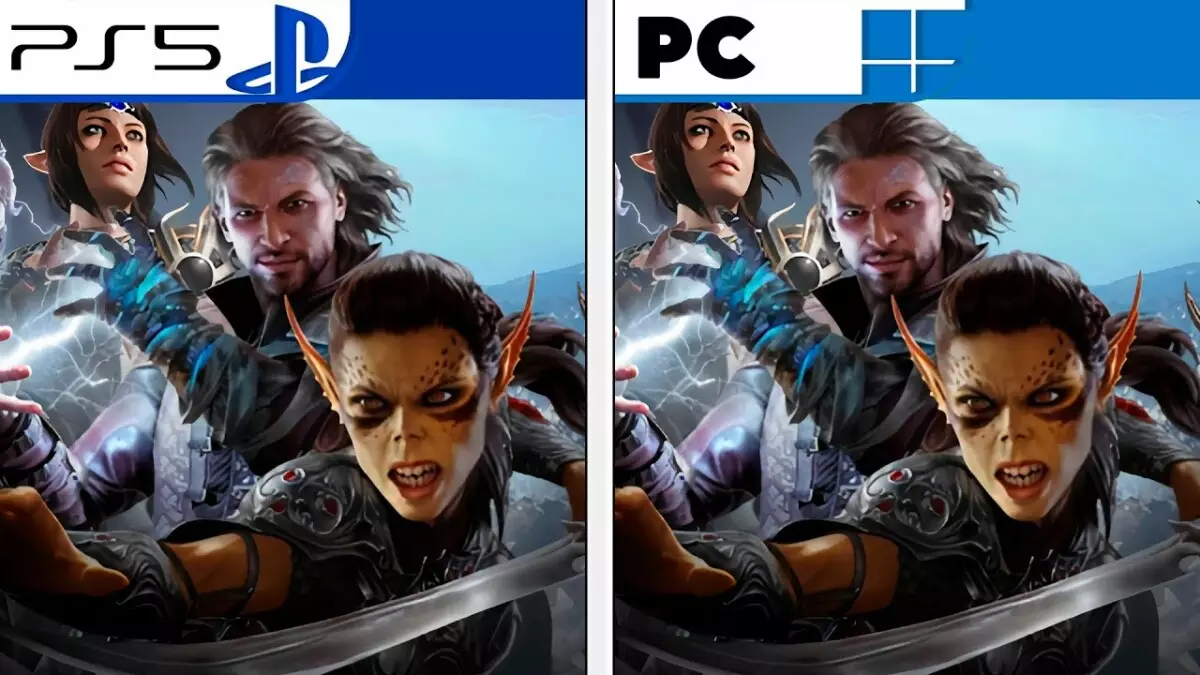 Baldur’s Gate 3 comparação tecnica grafica ps5 pc