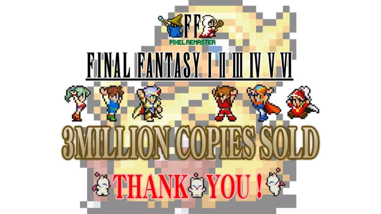 Final Fantasy Pixel Remaster vendas 3 milhoes unidades