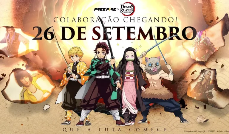 Free Fire X Demon Slayer: Kimetsu no Yaiba: Evento de colaboração é anunciado