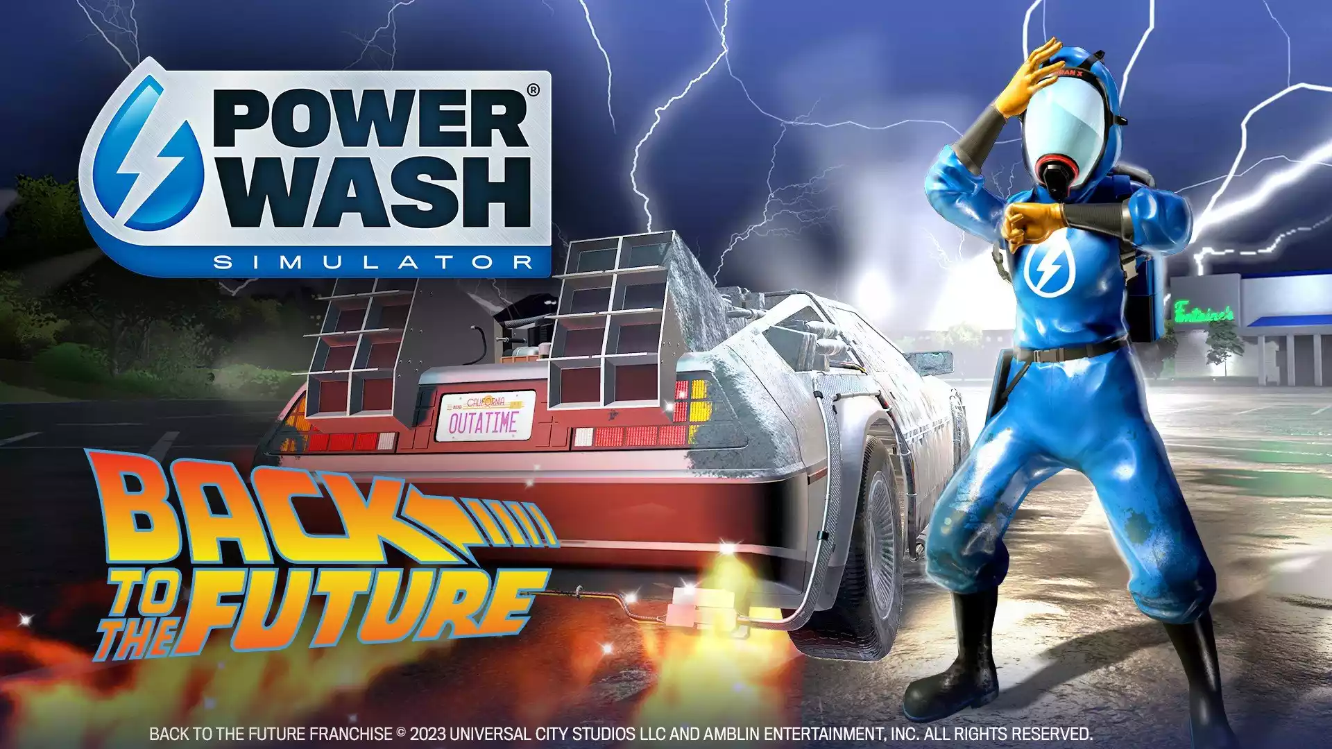 PowerWash Simulator dlc De Volta Para o Futuro
