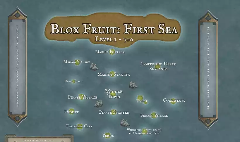 Primeiro Mar de Blox Fruits