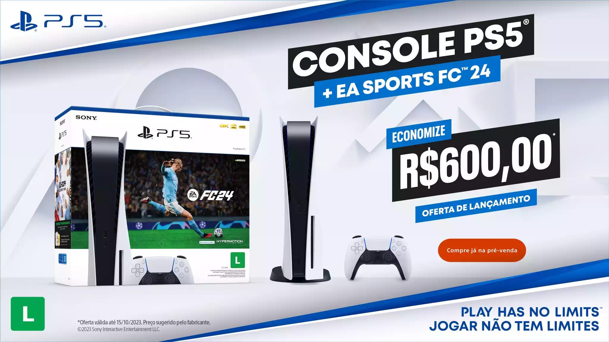 playstation pre venda bundle esports fc 24 desconto