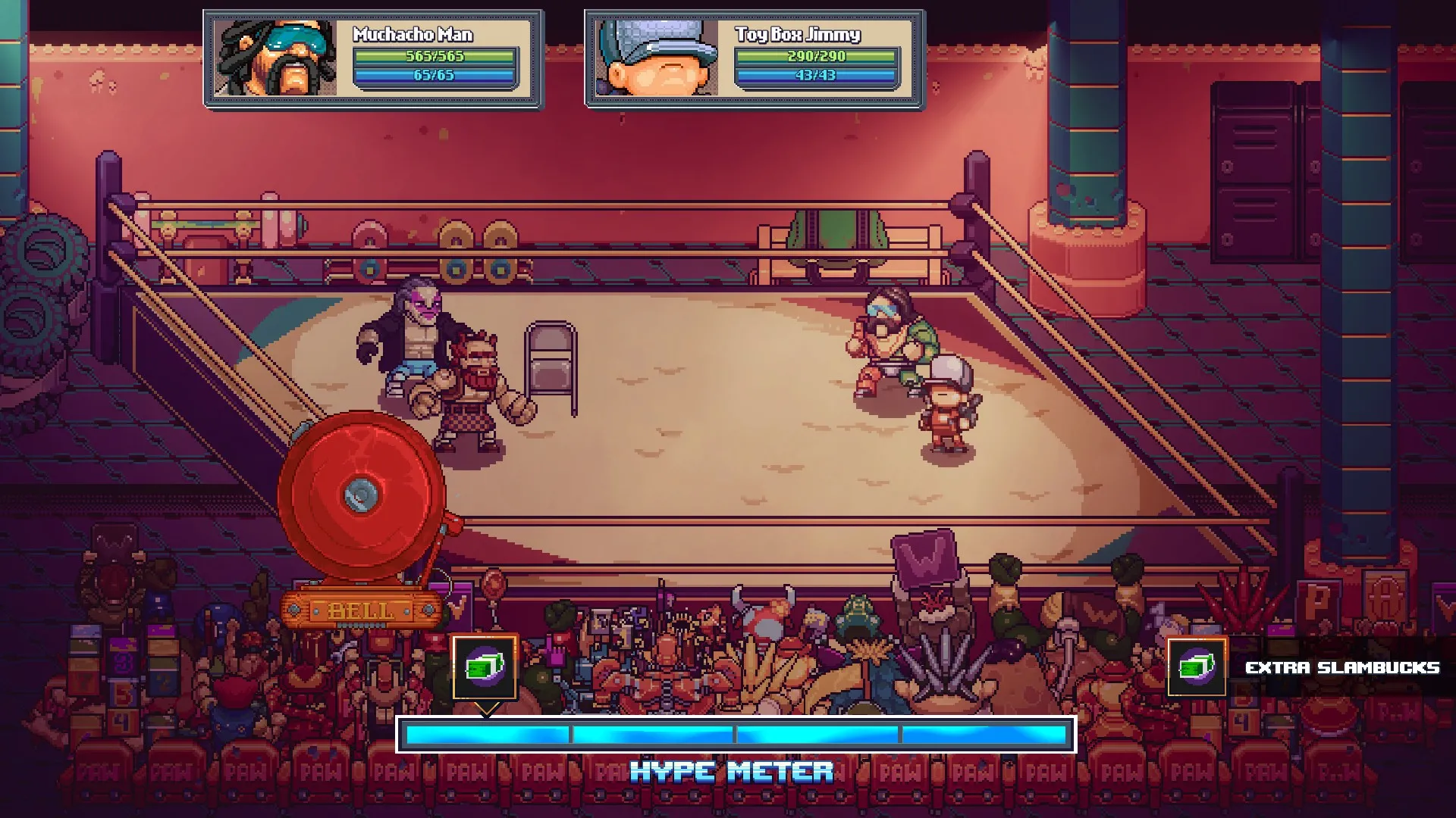 review WrestleQuest combate