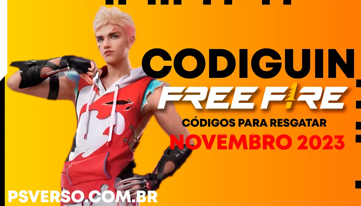 Free Fire: Códigos de resgate para esta quarta-feira, 8 de novembro de 2023  - CenárioMT