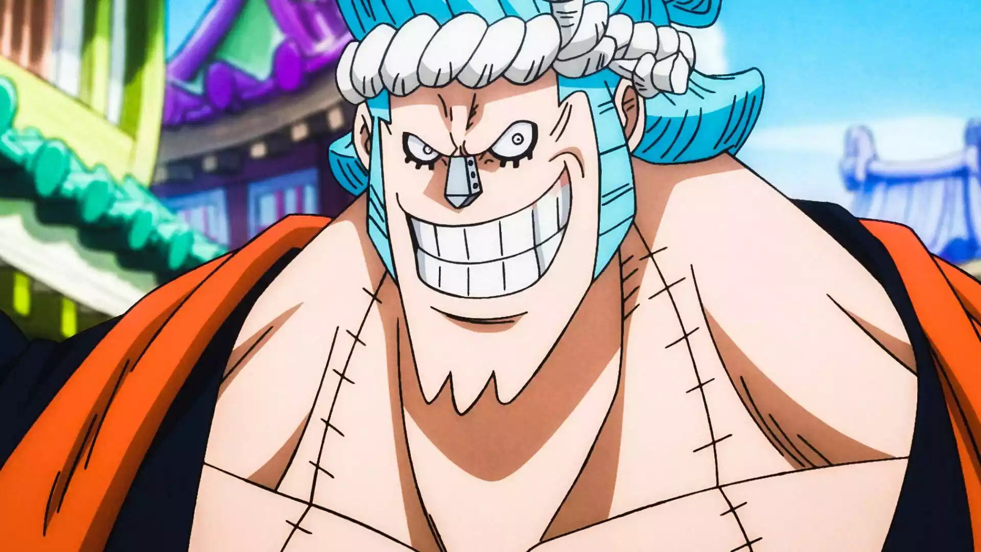 Franky Homem de Ferro One Piece