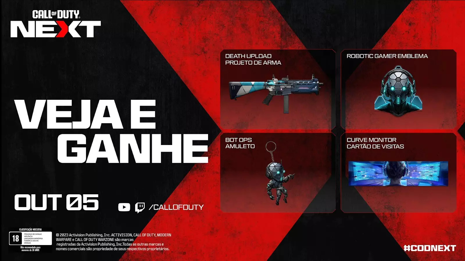 Ganhe recompensas Modern Warfare 3 Assista ao Call of Duty NEXT