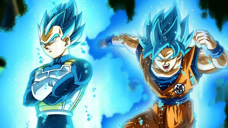 Goku Vegeta Super Saiyajin Azul