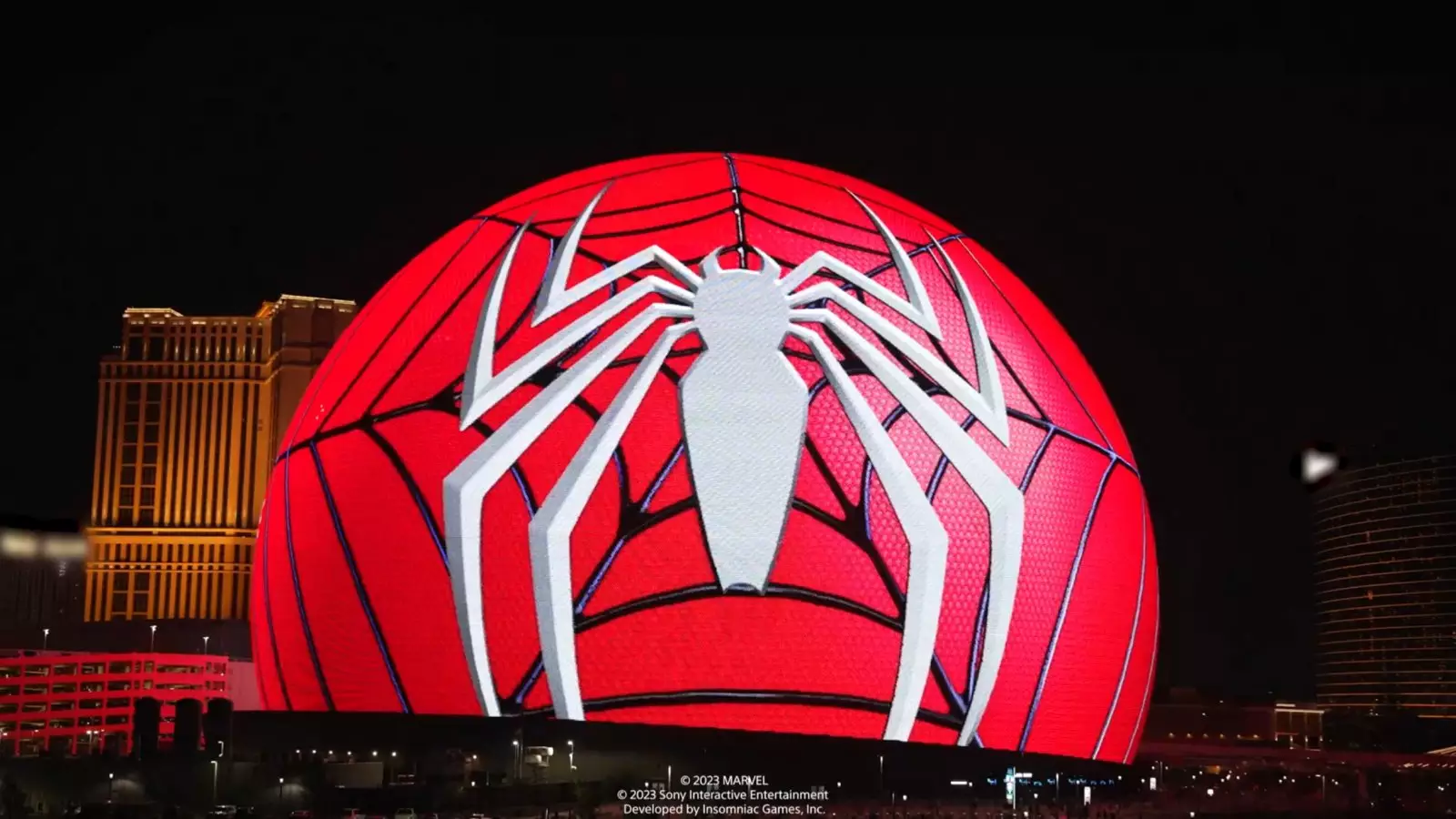 Marvel's Spider Man 2 ganha comercial na Esfera de Las Vegas