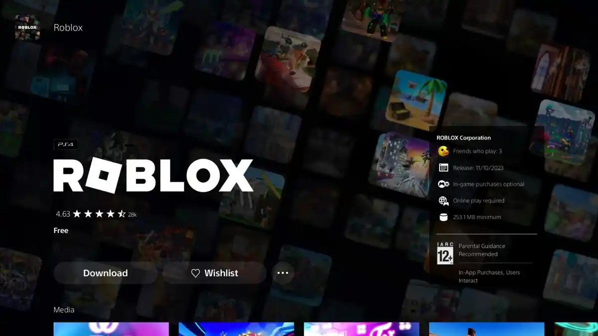 Roblox Tela PS Store Roblox Tela PS Store