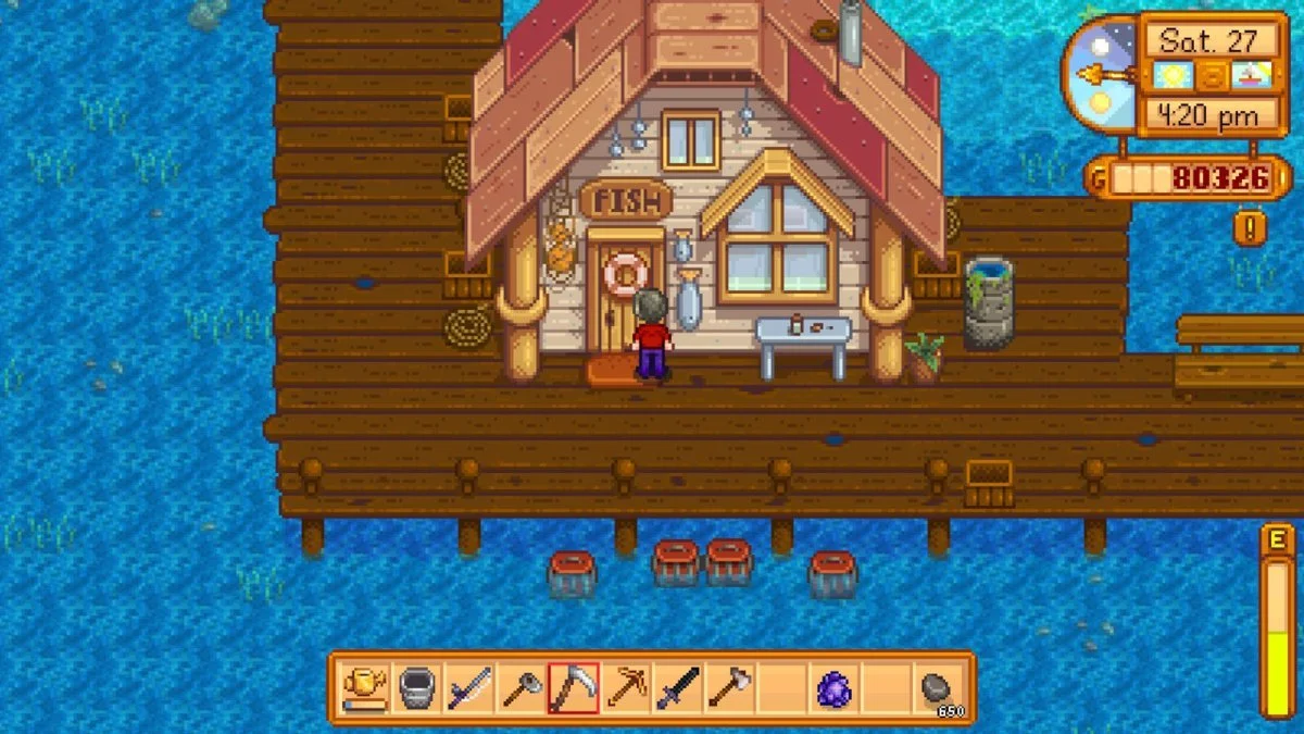 Stardew Valley como vender peixes