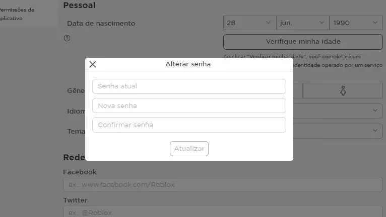 Como alterar a senha no Roblox (2023)