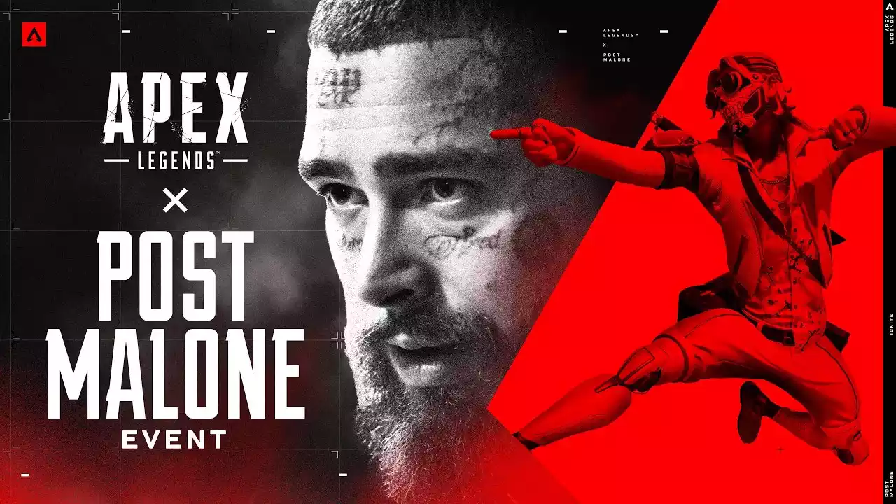Apex Legends anuncia parceria com Post Malone e Modo Três Ataques para 7 de novembro