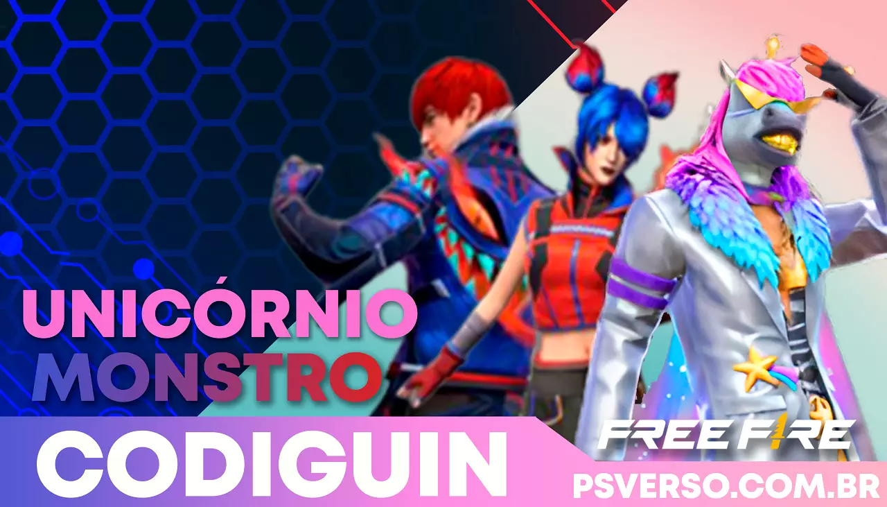 Codiguin FF: Lista de Códigos Free Fire do Unicórnio e Monstro