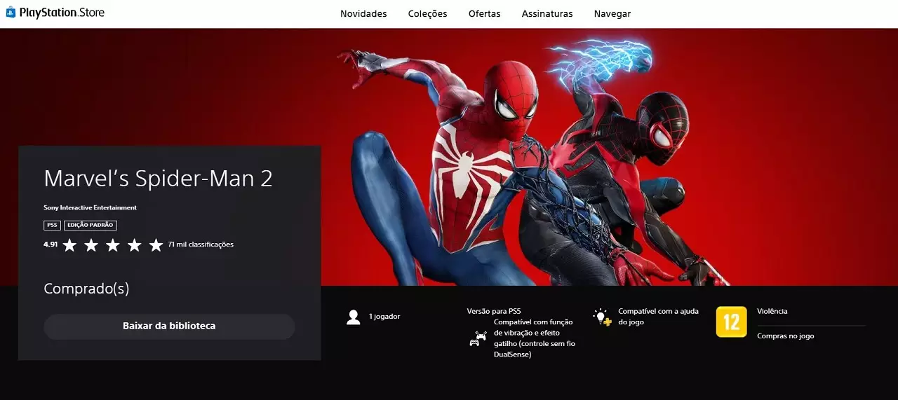 Classificação dos jogos da PS Store já pode ser vista via web