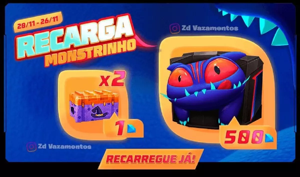 Recarga Free Fire: ganhe Parede de Gelo Mural de Ossos ao comprar diamantes  em 2 de novembro (2023)