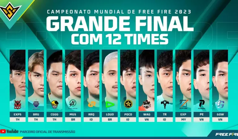 FFWS 2023 Bangkok: 12 Equipes Disputam Troféu de Campeão no Mundial de Free Fire