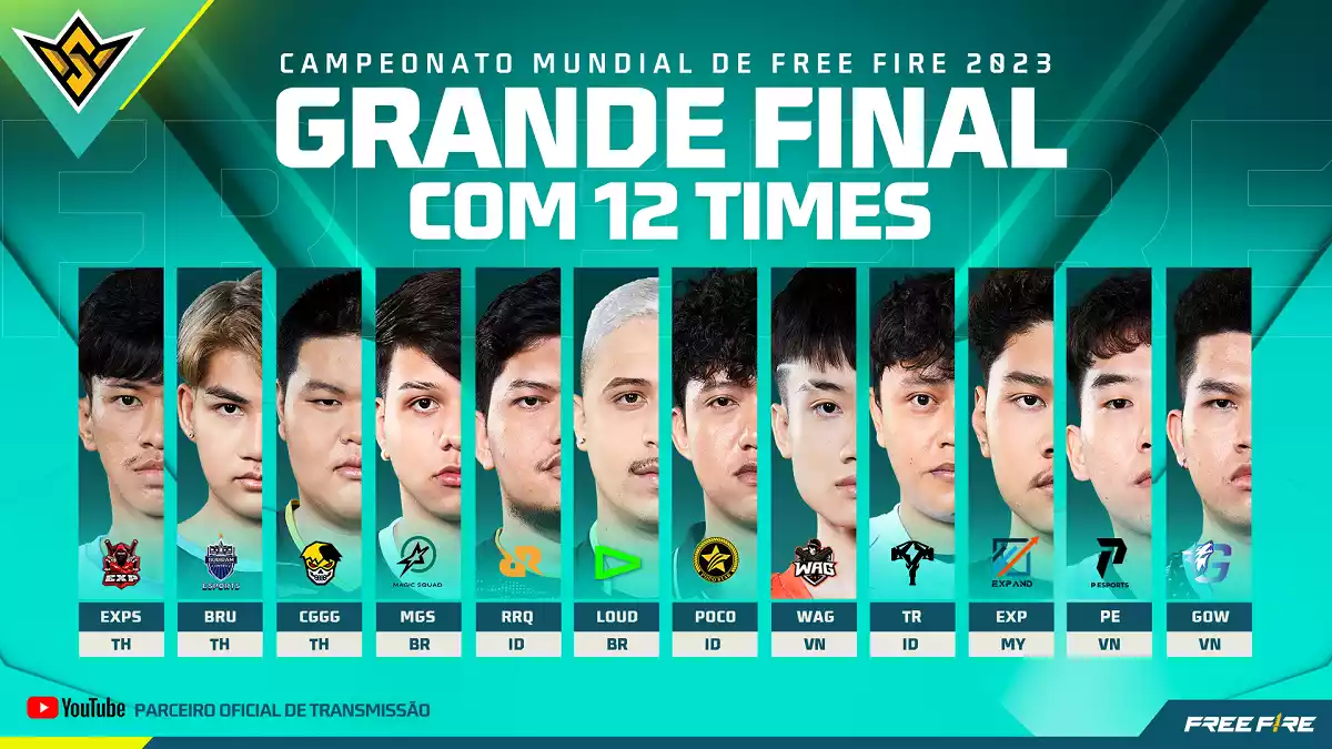 FFWS 2023 Bangkok 12 Equipes Disputam Troféu de Campeão no Mundial de Free Fire