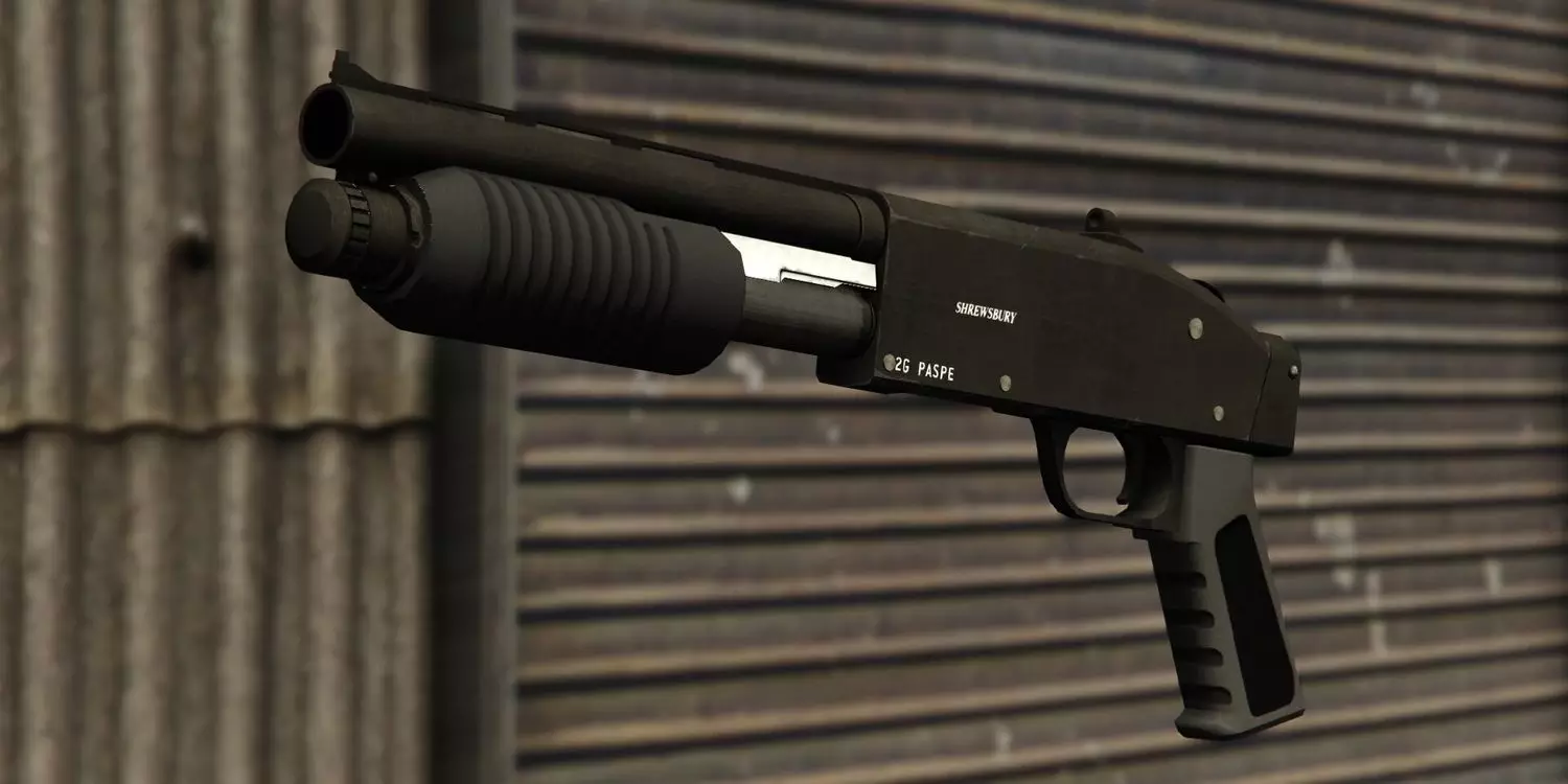GTA 5 Armas Espingarda Serrada (Sawed Off Shotgun)
