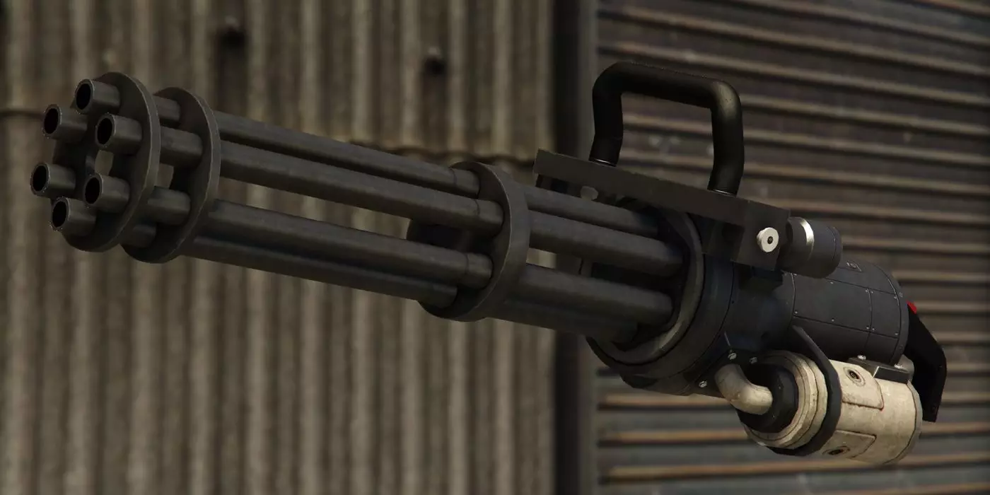 GTA 5 Armas Metralhadora giratória (Minigun)