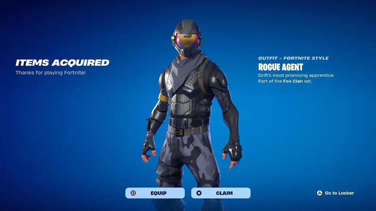 Rogue Agent skin rar fortnite Rogue Agent skin rar fortnite