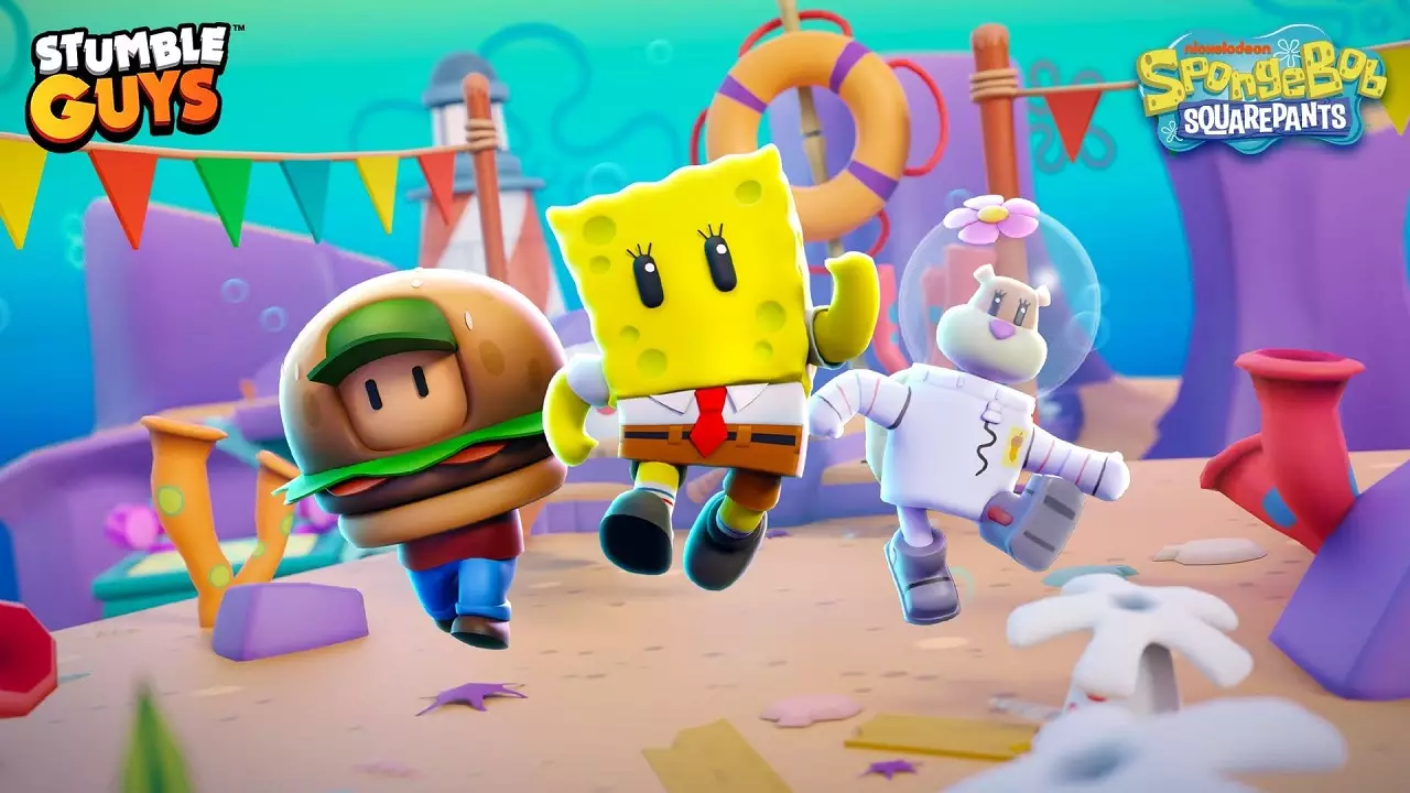 Stumble Guys ganha crossover do Bob Esponja Calça Quadrada