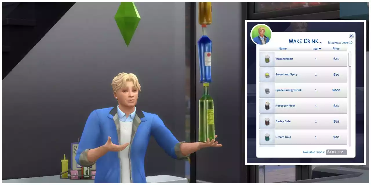 The Sims 4 Bebida Energética Espacial
