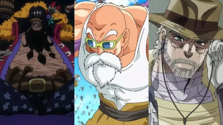 melhores personagens de anime com barbas