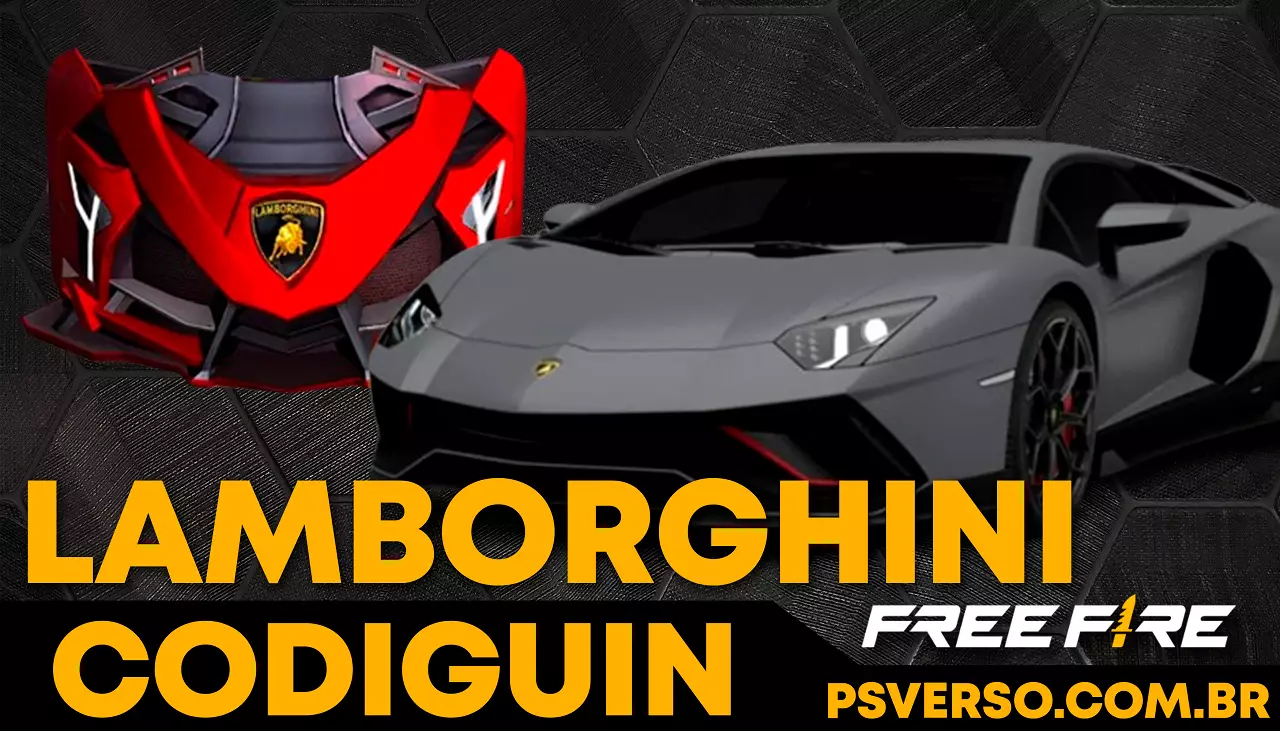 CODIGUIN FF 2023 Códigos Lamborghini ativos para resgatar rewards