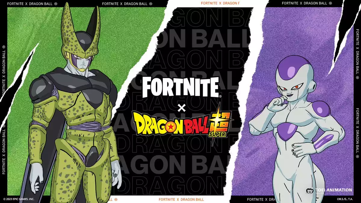 Fortnite lança trajes de Cell e Freeza; Já disponíveis
