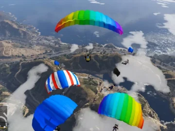 GTA 5 Como pegar e usar um paraquedas