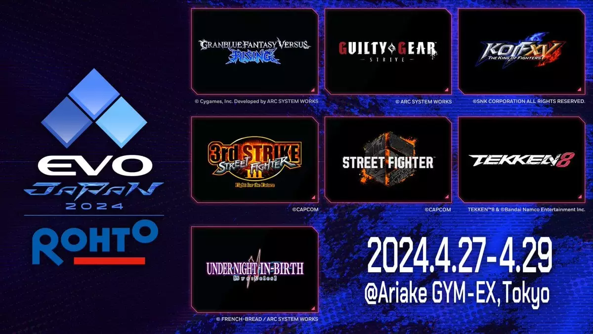 Lineup da EVO Japan 2024 é revelado PS Verso