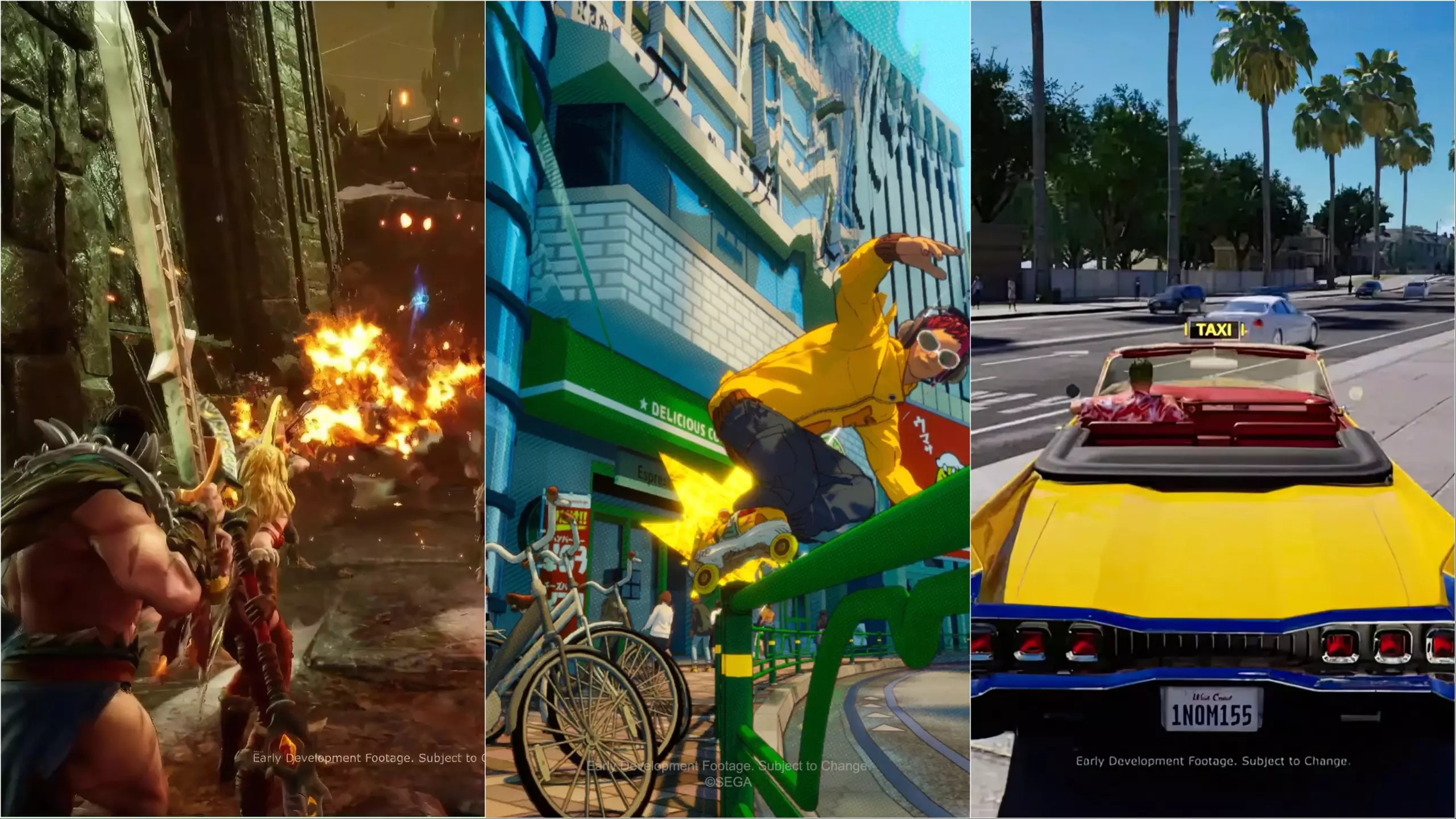 Novos jogos Crazy Taxi, Golden Axe, Jet Set Radio, Shinobi e Streets of Rage
