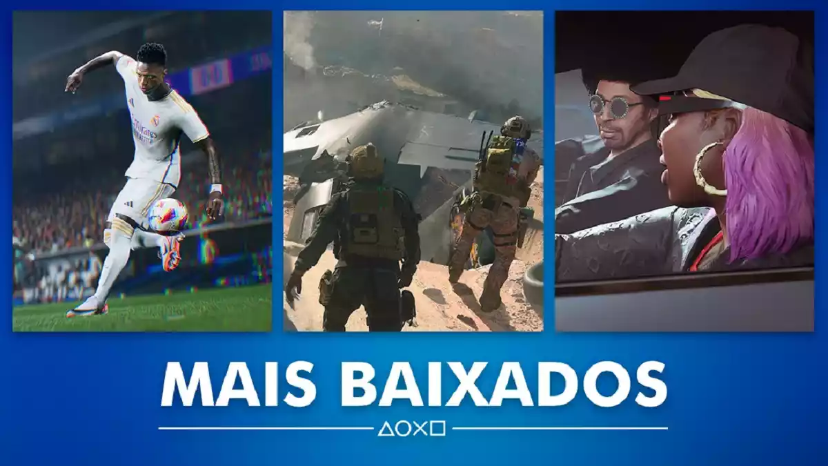 PS Store Jogos mais baixados do mês de novembro 2023