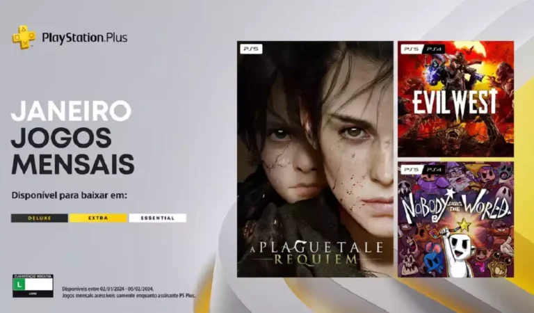 Sony revela jogos da PS Plus Essential de Janeiro 2024