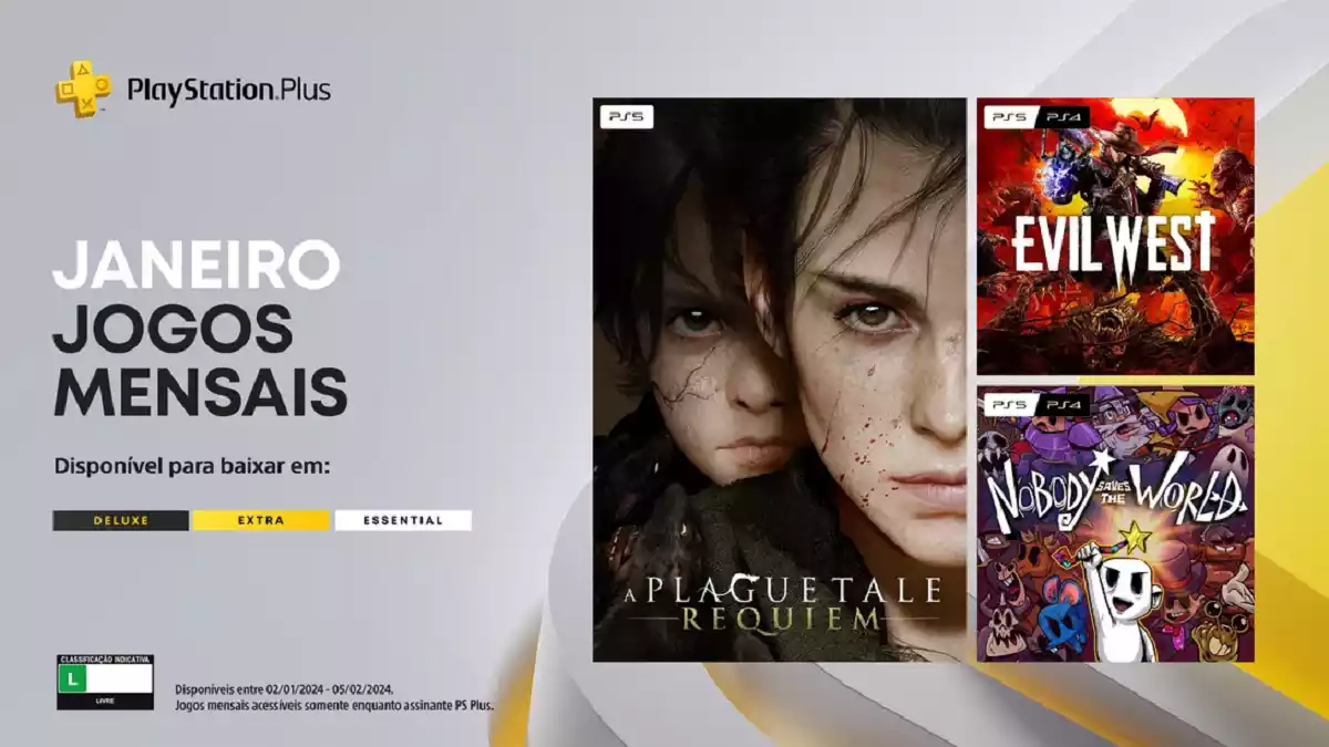 Sony revela jogos PS Plus Essential Janeiro 2024