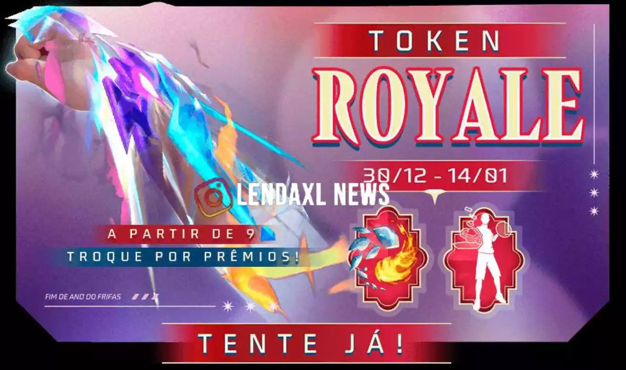 Token Royale Free Fire Punho Quebrando Gelo