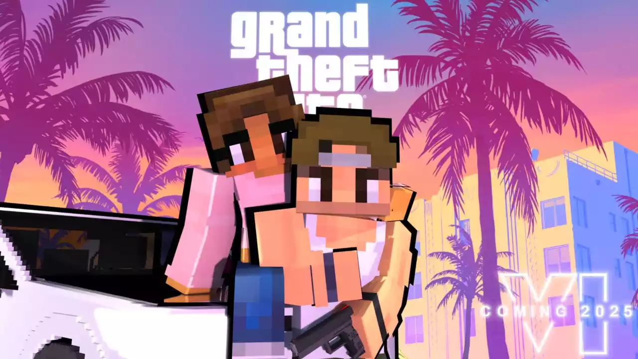 Trailer do GTA 6 é recriado no Minecraft